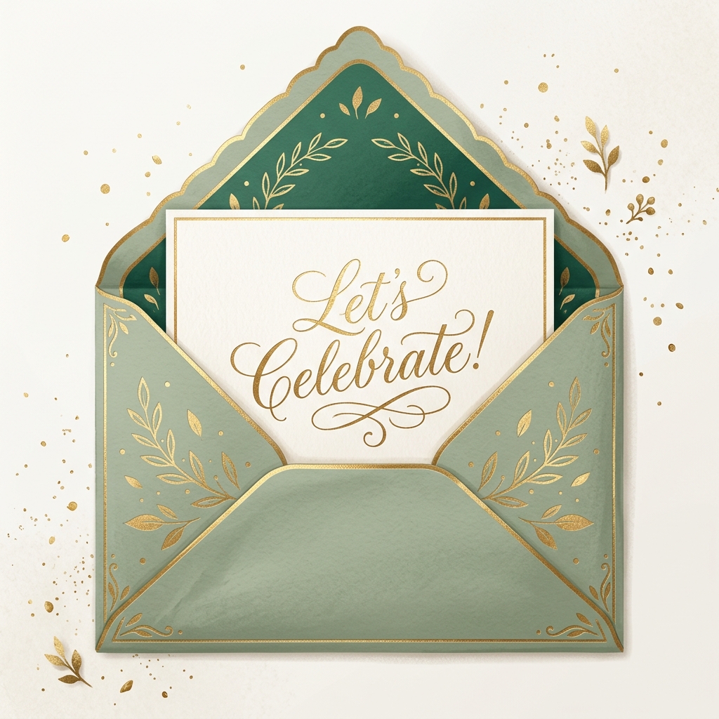 Let's Celebrate Digital Envelope